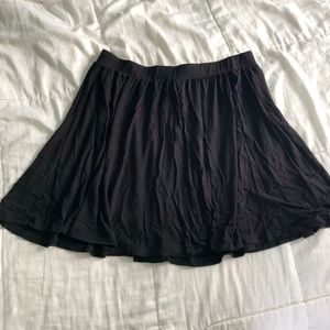 Classic black high waisted skirt